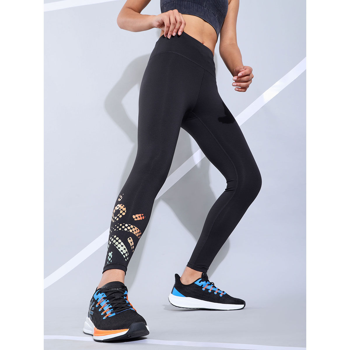 Buy Cultsport Absolute Fit Tights with Ombre Logo Print Online