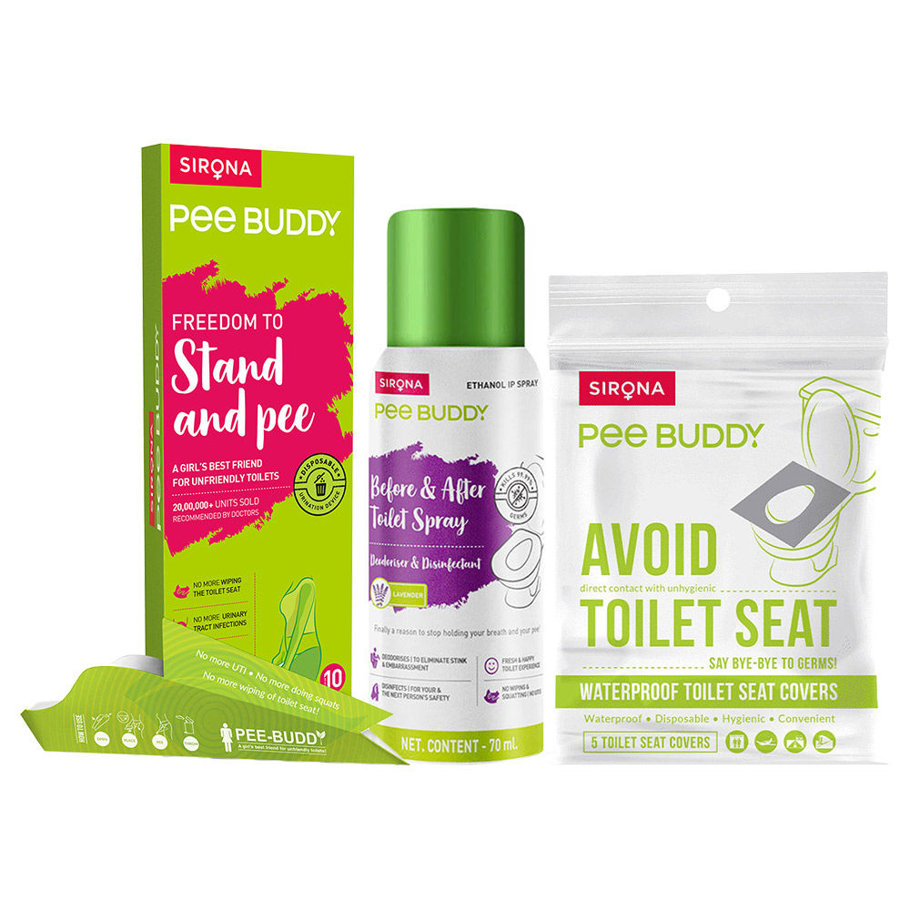 Peebuddy Waterproof Toilet Seat Covers With Lavender Spritz Toilet