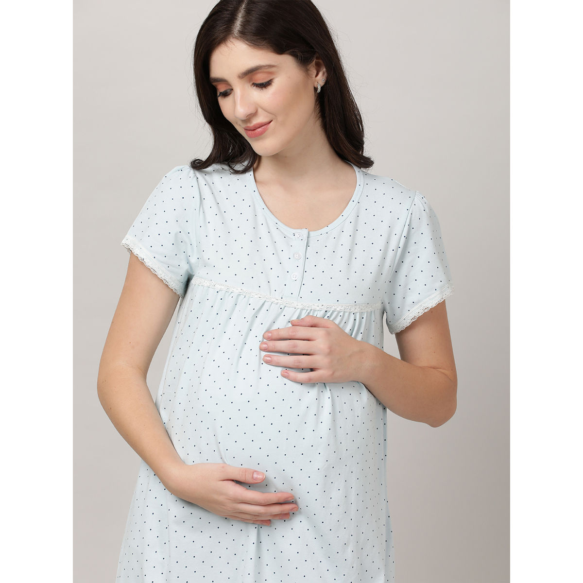 Mackly Womens Polka Dot Maternity Dress Buy Mackly Womens Polka Dot Maternity Dress Online At 