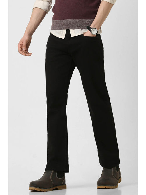 Buy Peter England Men Black Jeans Online