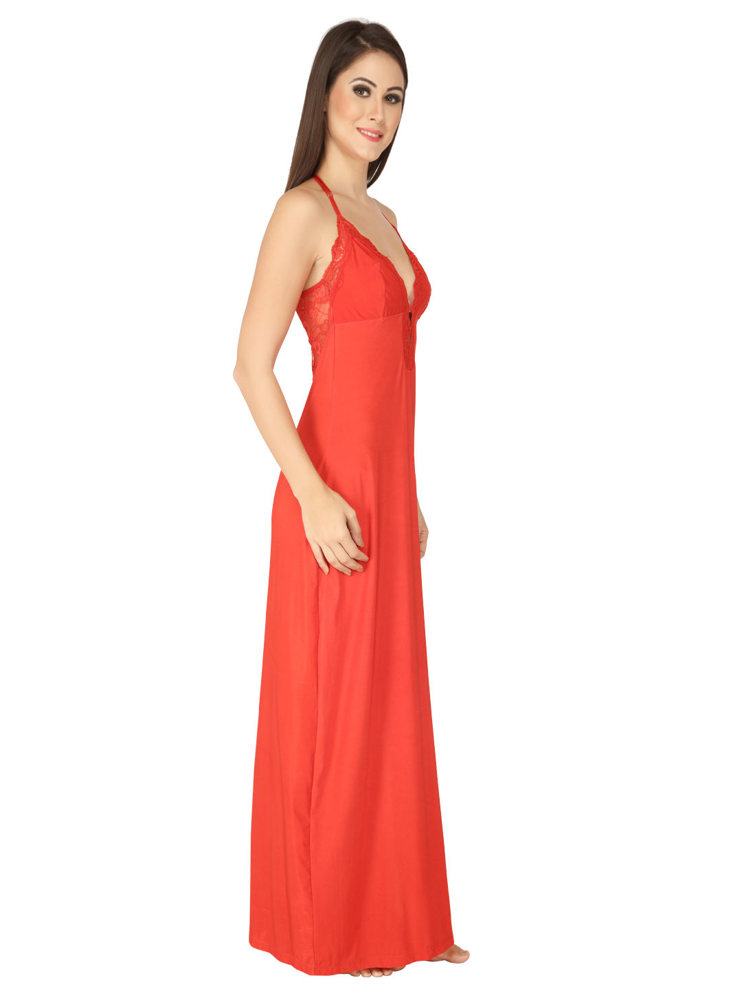 Soie Sexy Night Gown Red L Buy Soie Sexy Night Gown Red L Online At Best Price In India 5444