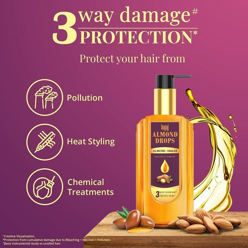 Bajaj Almond Drops Hair Oil 190 ml Price Uses Side Effects Composition   Apollo Pharmacy