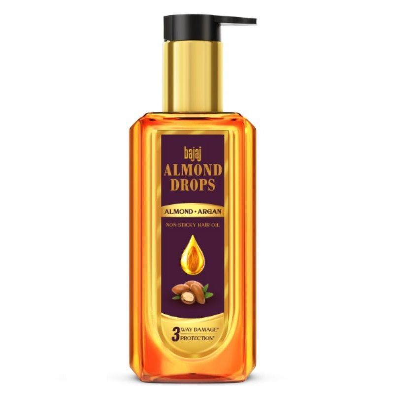 Buy Bajaj Almond Drops Non Sticky Hair Oil With Almond Oil And Argan Oil Online 8543