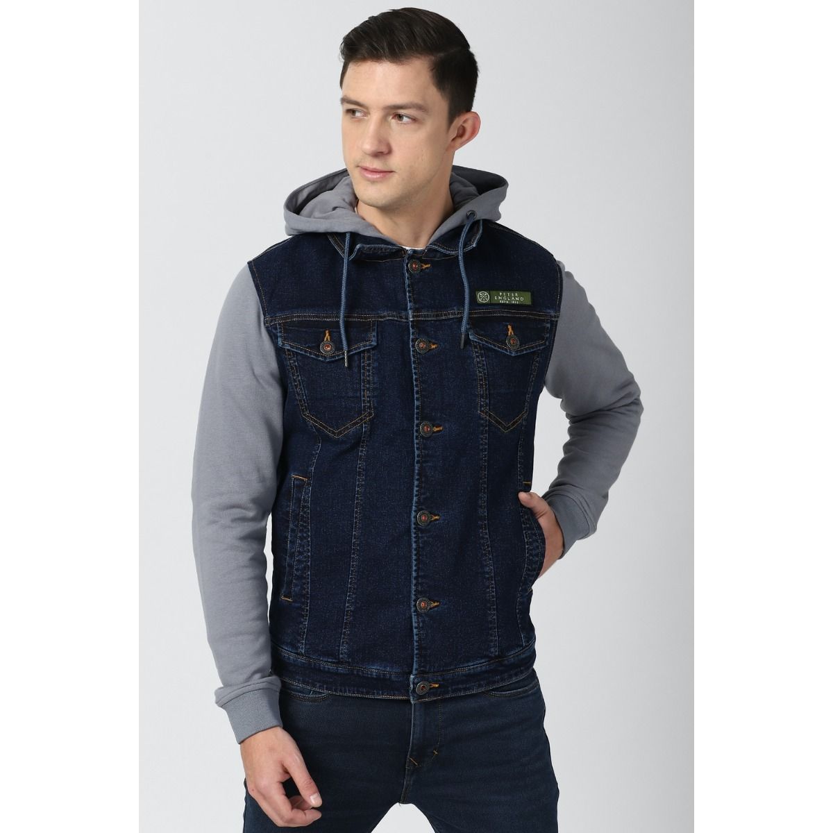 Coats & Jackets | Peter England Grey Jacket ( Men) | Freeup