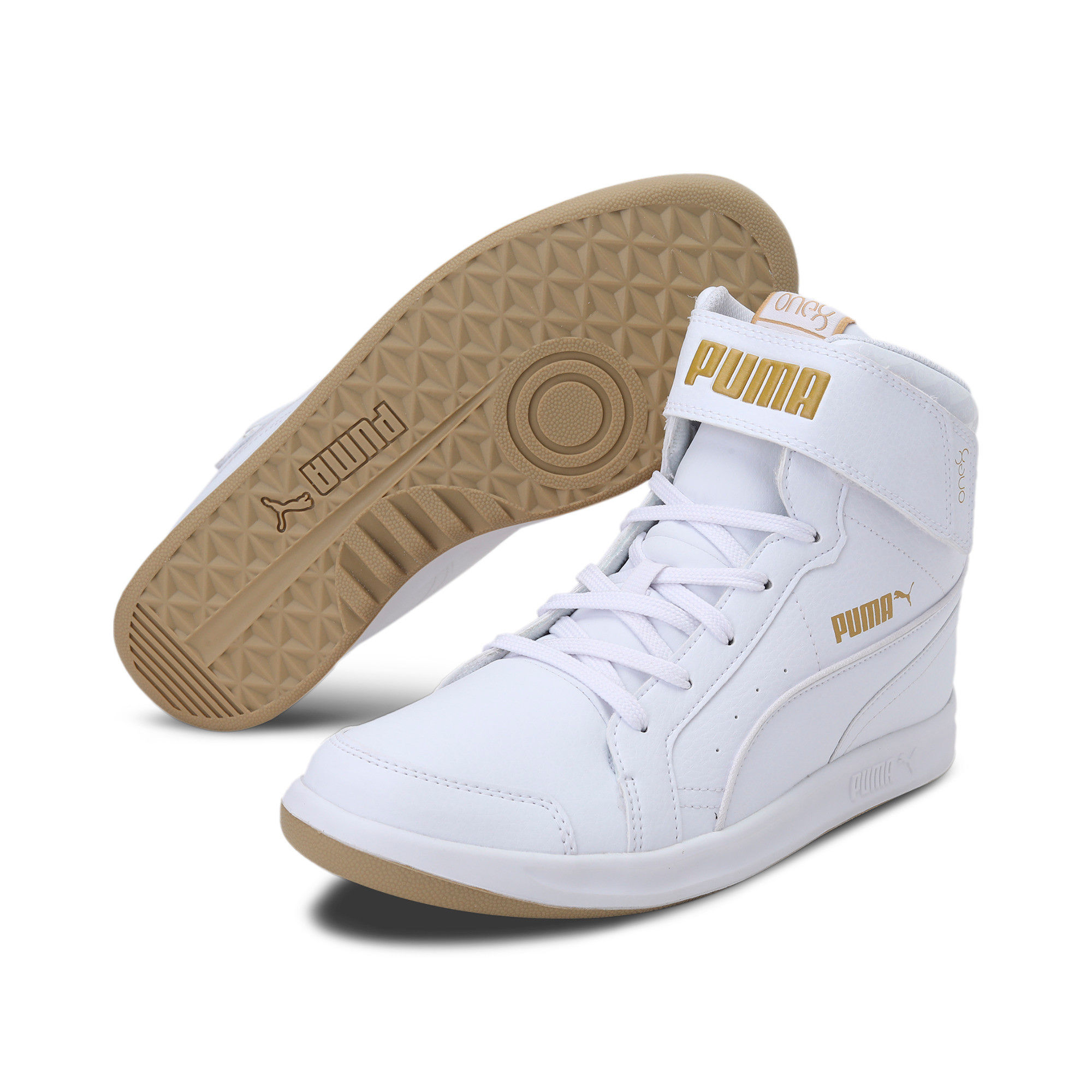 puma one8 prime mid sneakers white