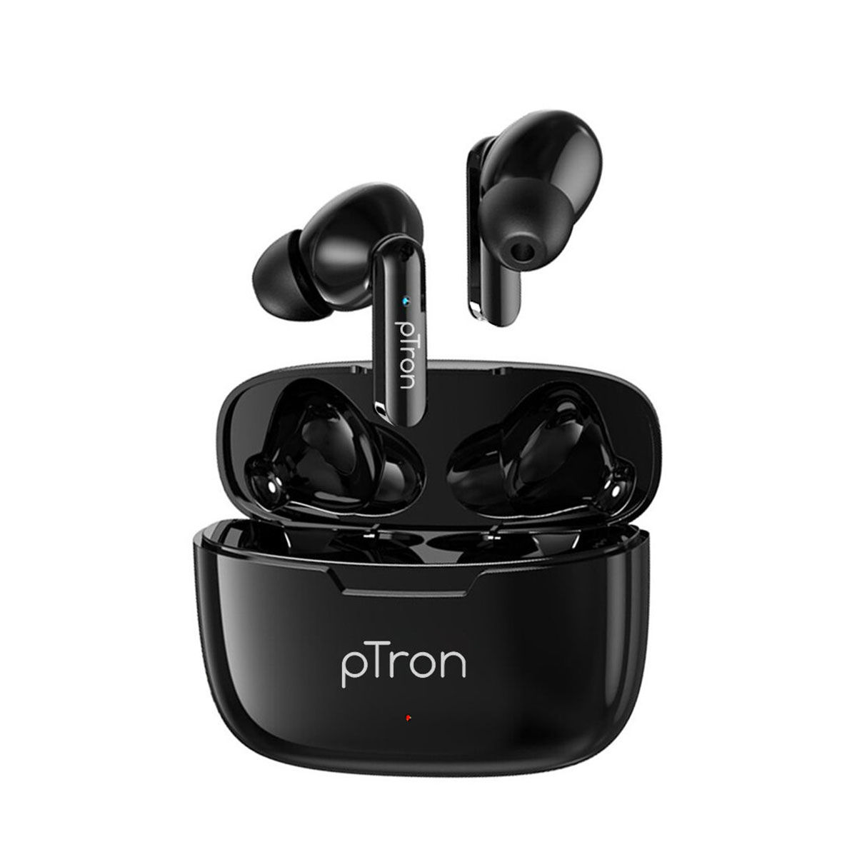 Buy pTron Bassbuds Duo with BT v5.1 32Hrs Playtime Deep Bass Touch TWS Earbuds Stereo Call Black Online