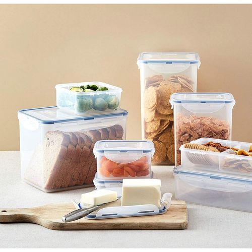 Lock&lock Easy Essentials Rectangular Food Storage Container, 88-Ounce, Size: 1, Clear