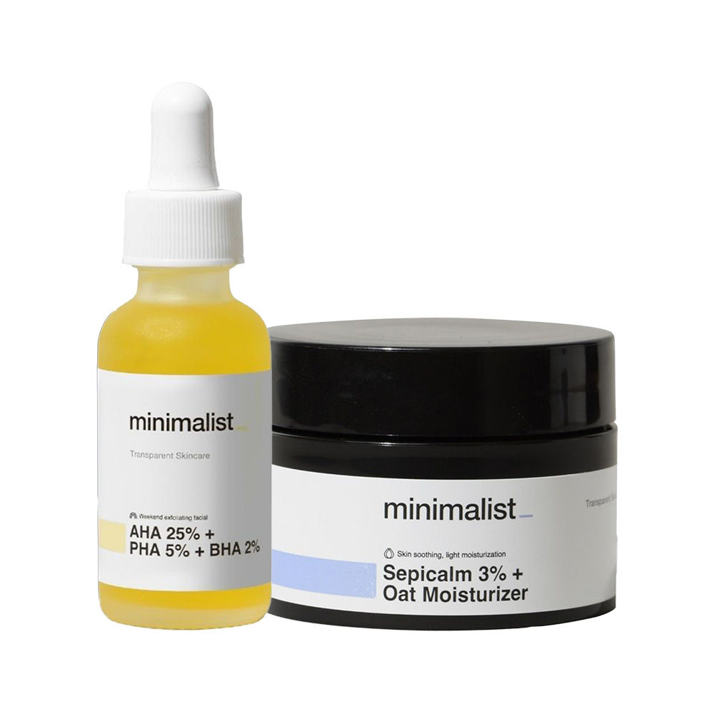 Minimalist Weekend At Home Facial Exfoliation Kit For Smooth & Glowing Skin