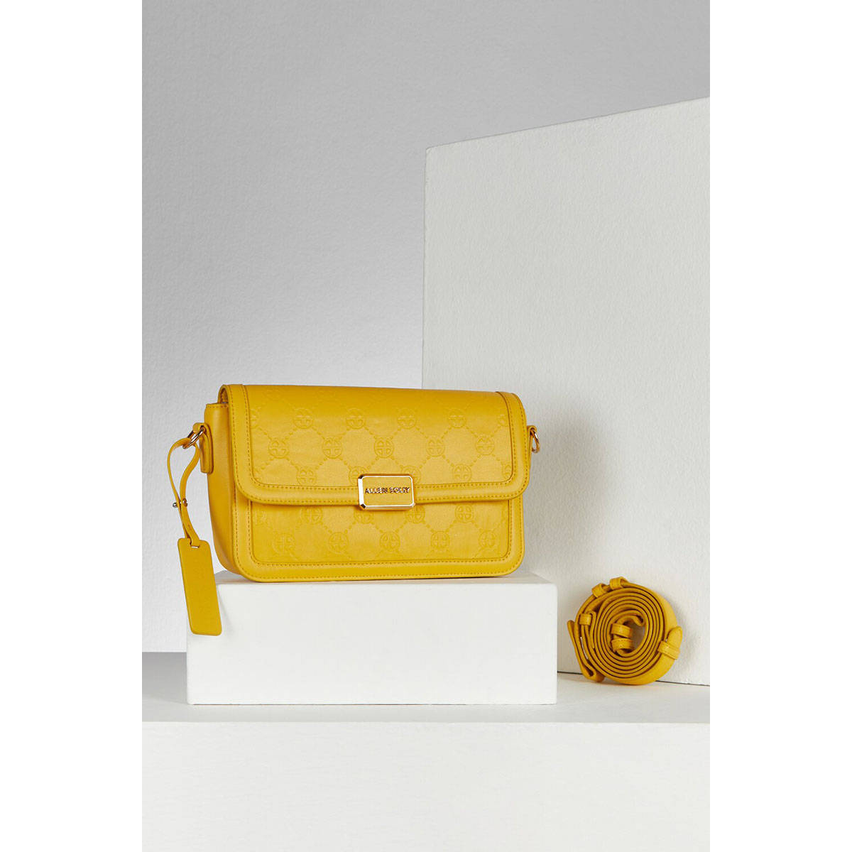 Allen Solly Women Yellow Casual Sling Bag with Detachable Strap