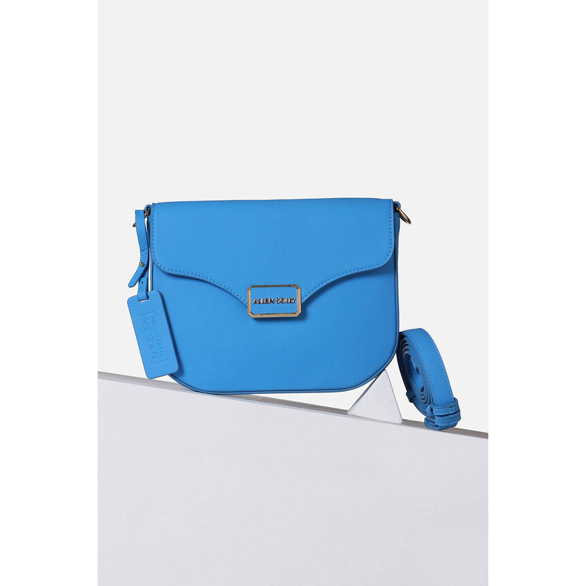 Allen Solly Women Blue Casual Sling Bag with Detachable Strap