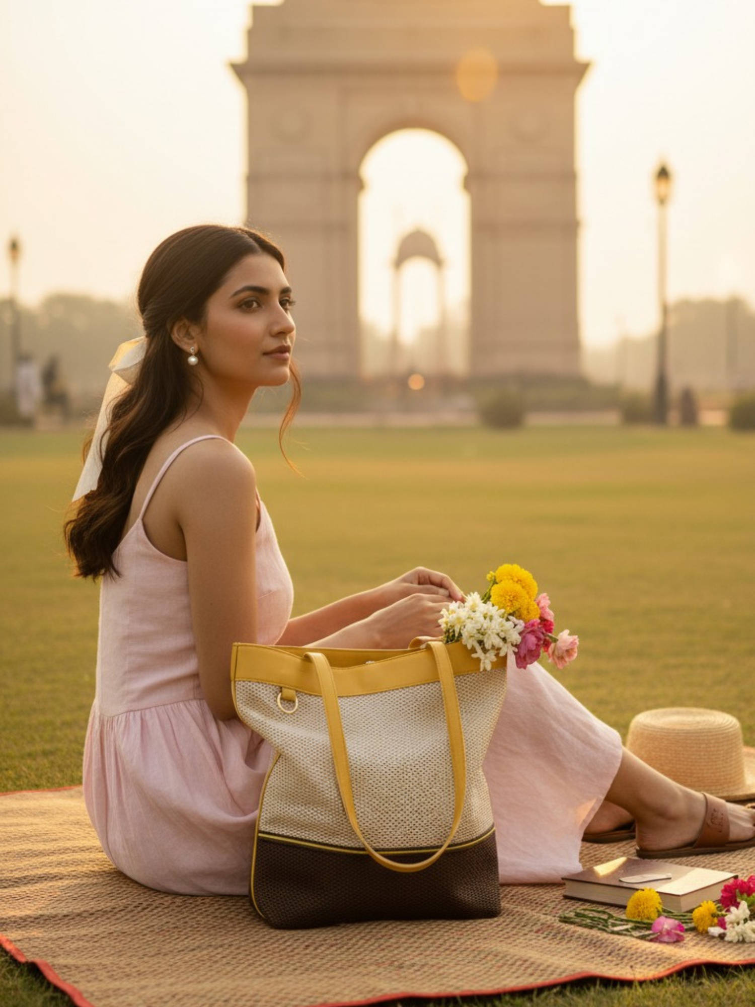 ETCETERA Ooo Tote - Aamras Fizz Yellow Tote Bag