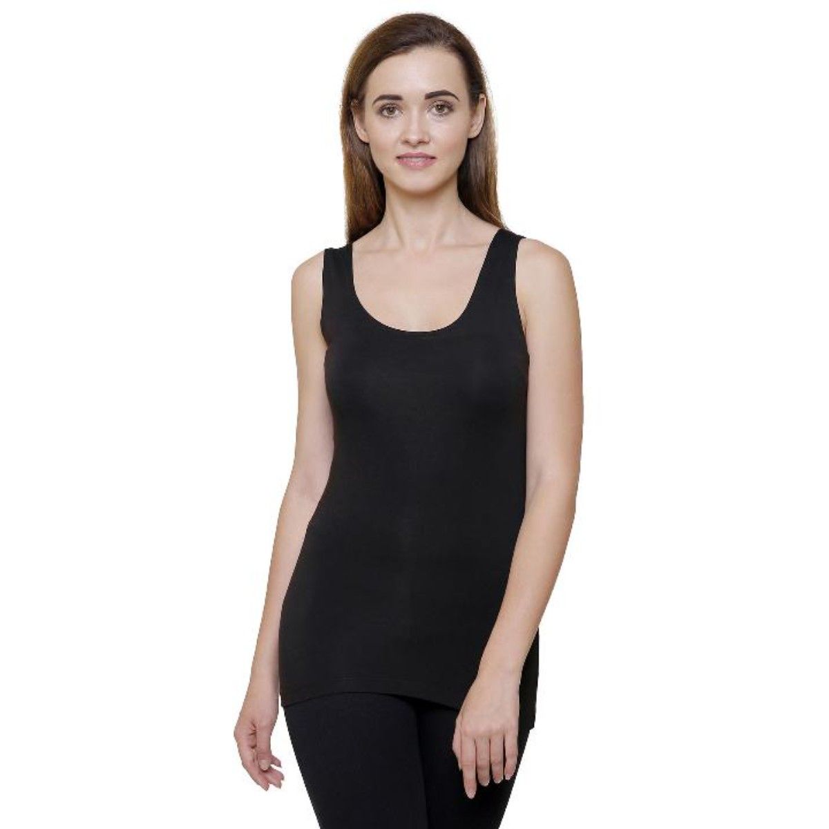 Buy Bodycare Women Slim Fit Round Neck Sleeveless Thermal Top Online