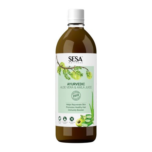 SESA Wellness Ayurvedic Aloe Vera & Amla Juice: Buy SESA Wellness Ayurvedic  Aloe Vera & Amla Juice Online at Best Price in India | Nykaa