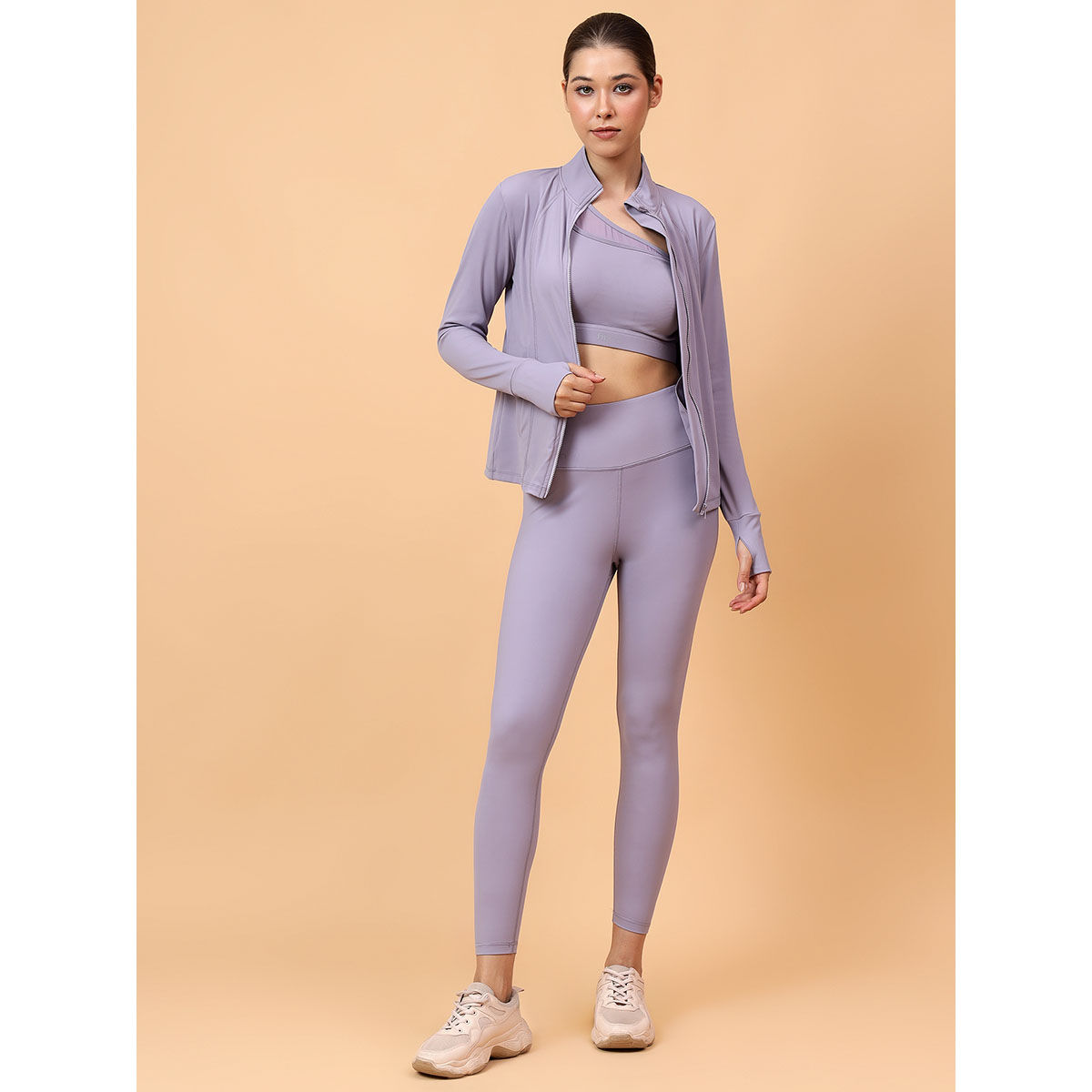 Buy Fitkin Women Grey Fit Move Run Jacket Online