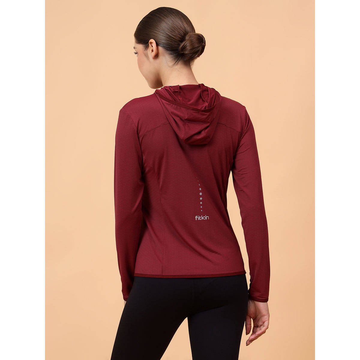 Buy Fitkin Women Maroon Shape You Performance Jacket Online