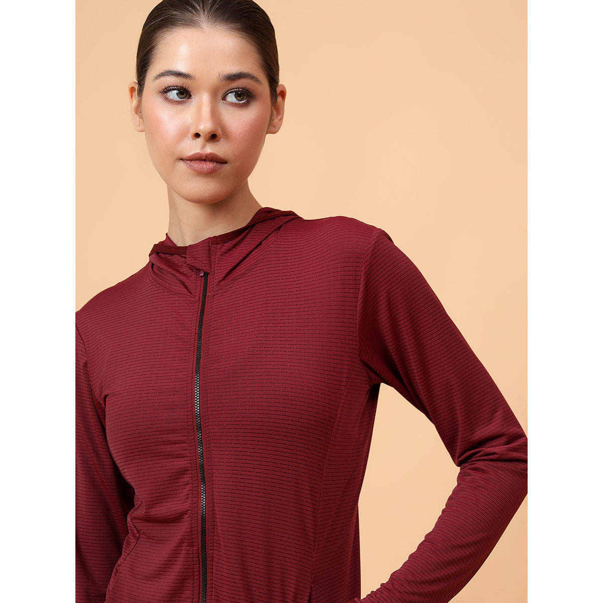 Buy Fitkin Women Maroon Shape You Performance Jacket Online