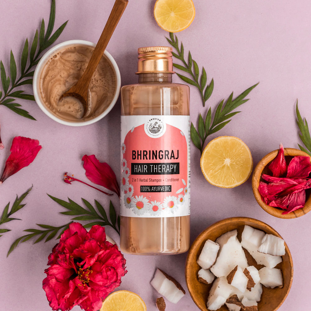 Amrutam Color Protection Combo Bhringraj Hair Therapy And Kuntal Care