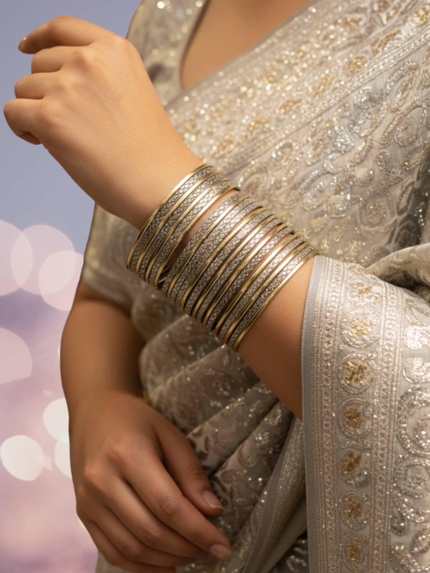 Fabula Women White Bangles (Pack Of 25)