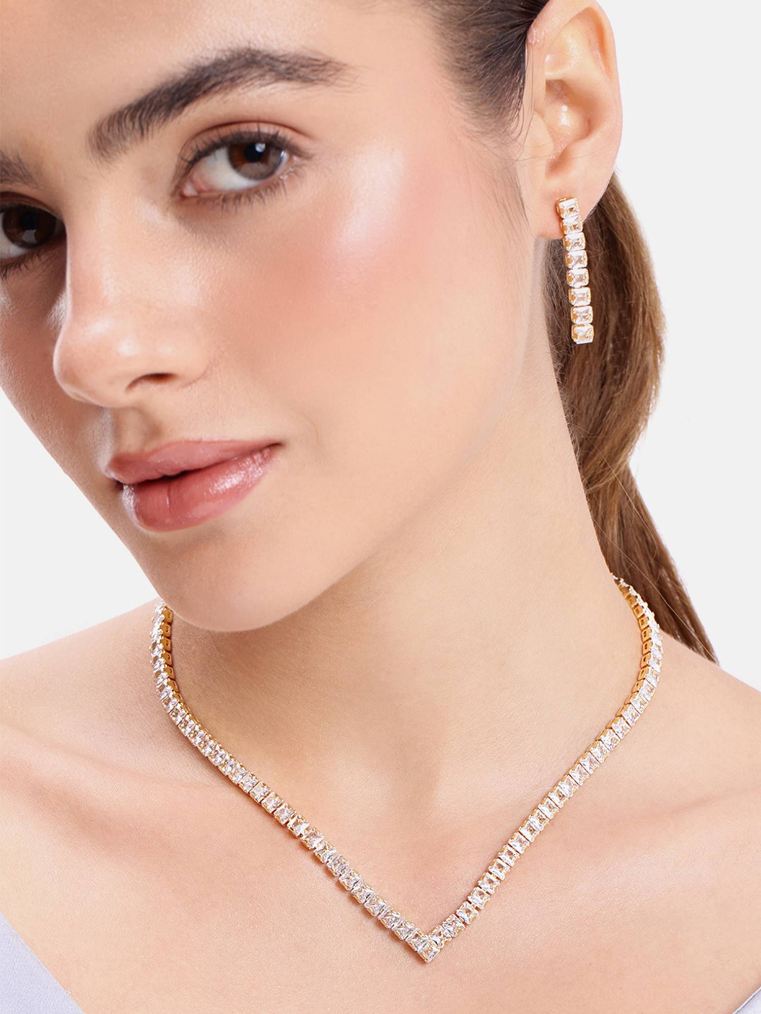 Estele Gold Plated Jewellery Set