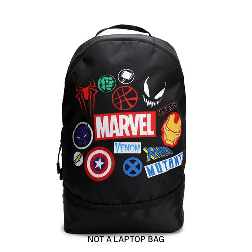 Buy Bewakoof Unisex Black Ultimate Marvel Small Backpack Online
