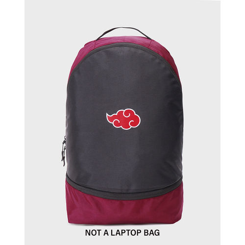 akatsuki mini backpack Bioworld Naruto Sasuke Red Cloud Anti Leaf Faux Saffiano Leather Bag With incredible characters and villains Naruto red backpack - Gem