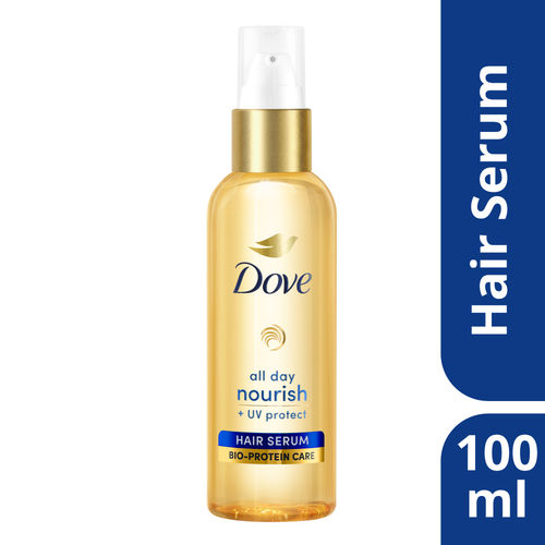 Dove All Day Nourish + UV Protect Hair Serum For All Hair Types With Bio Protein Care