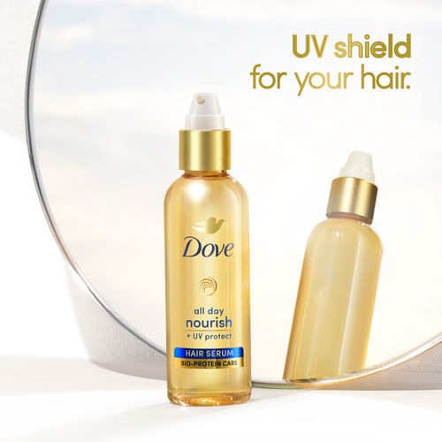 Buy Dove All Day Nourish UV Protect Hair Serum For All Hair