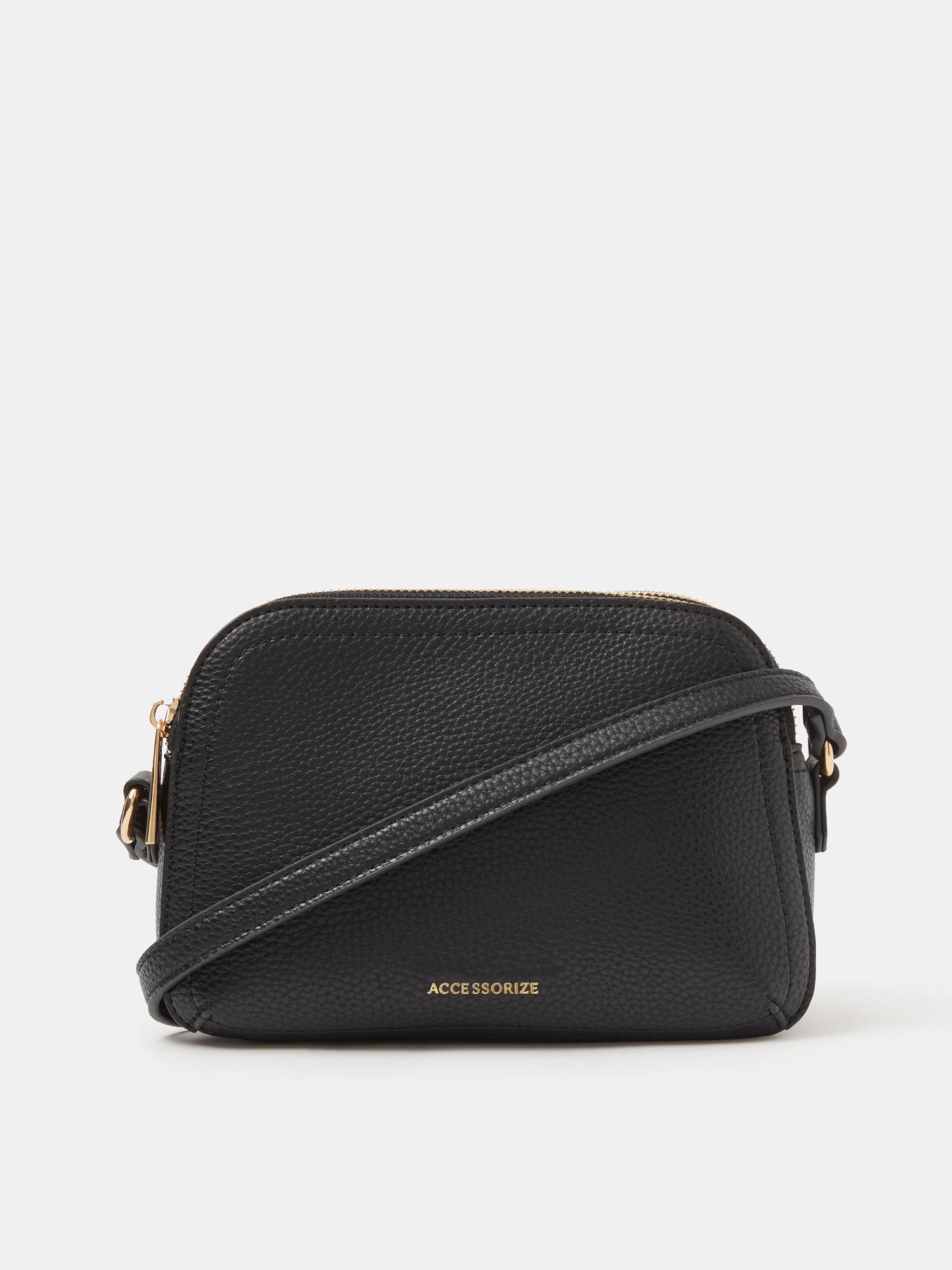 Buy Accessorize London Women Double Zip Crossbody Sling Bag