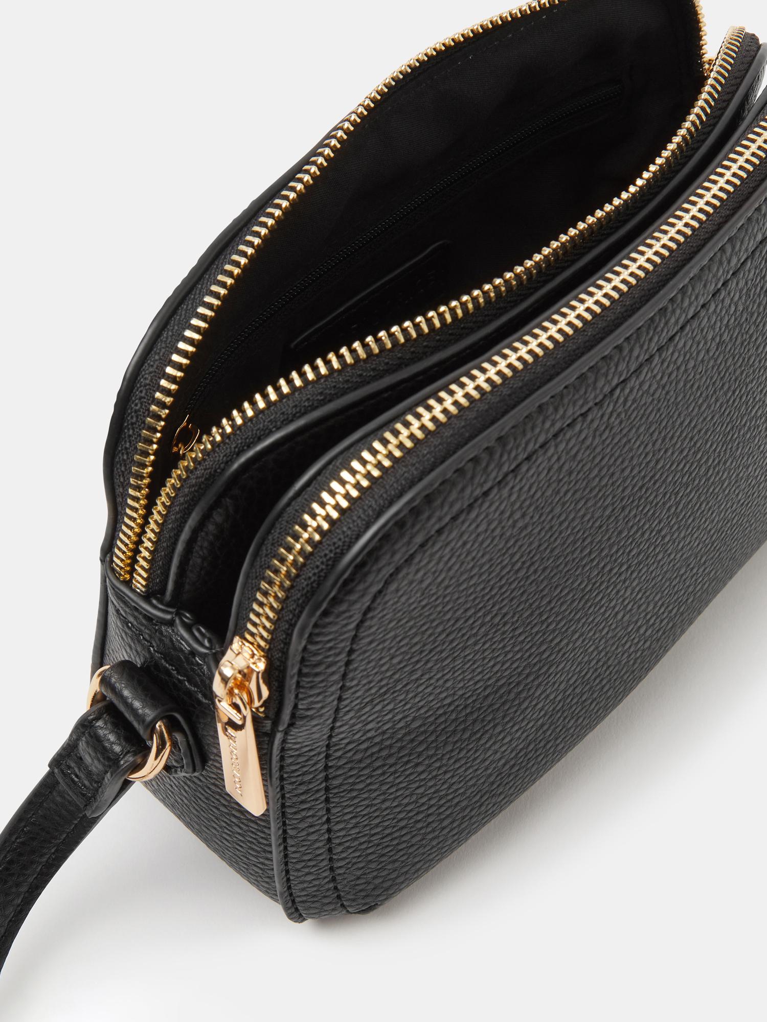 Buy Accessorize London Women Double Zip Crossbody Sling Bag