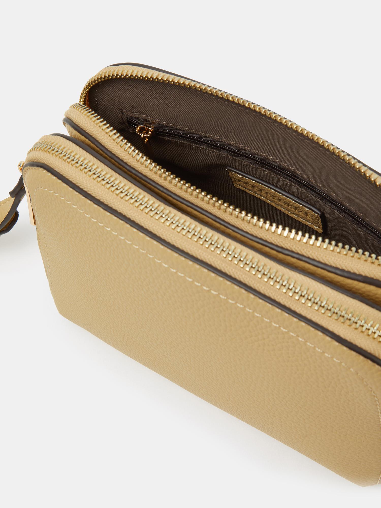 * N Buy Accessorize London Women Double Zip Crossbody Sling Bag