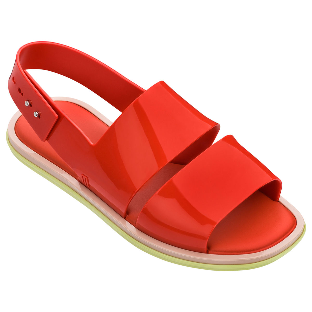 Amalfi Strappy Flat Sandals Ankle Buckle Closure In Red | Larena Fashion |  SilkFred