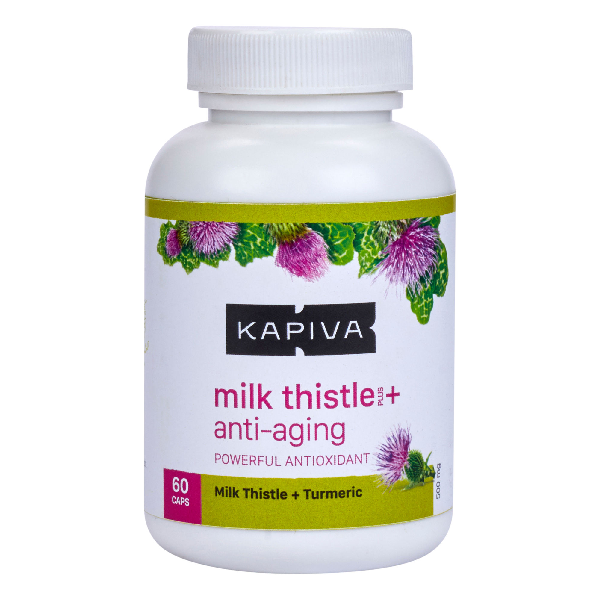 Kapiva Ayurveda Milk Thistle + Anti-Aging 60 Capsules