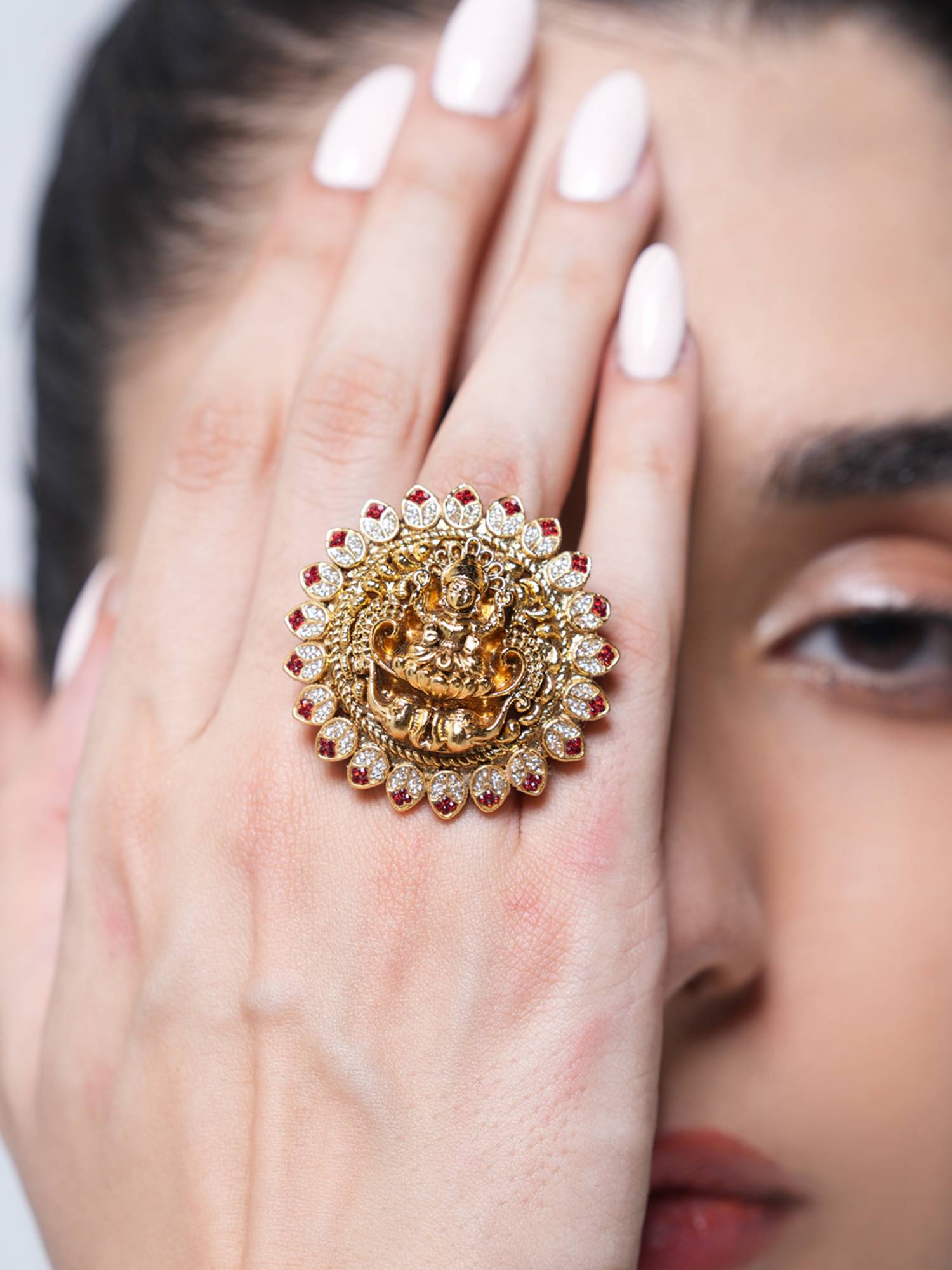 CAO JEWELLERY Antique Lakshmi Ring
