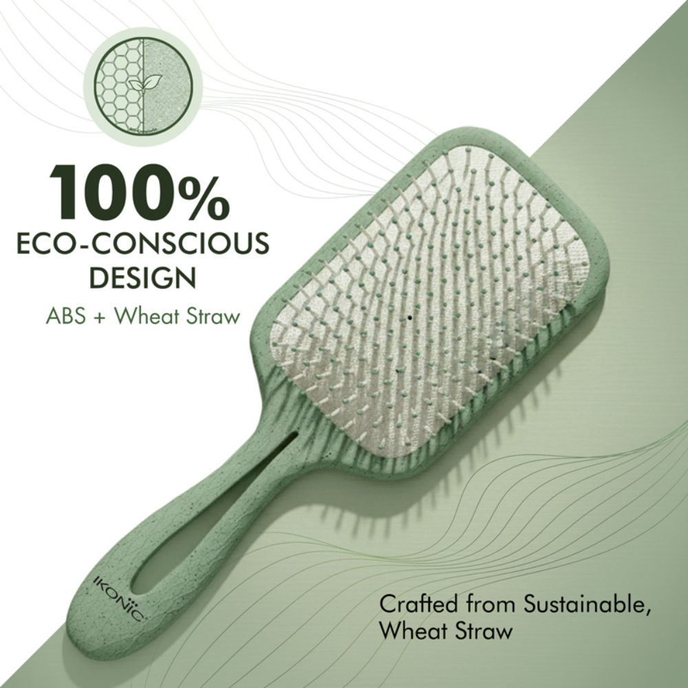 Buy Ikonic Me Eco Paddle Brush IKM-1920 - Jade Green Online