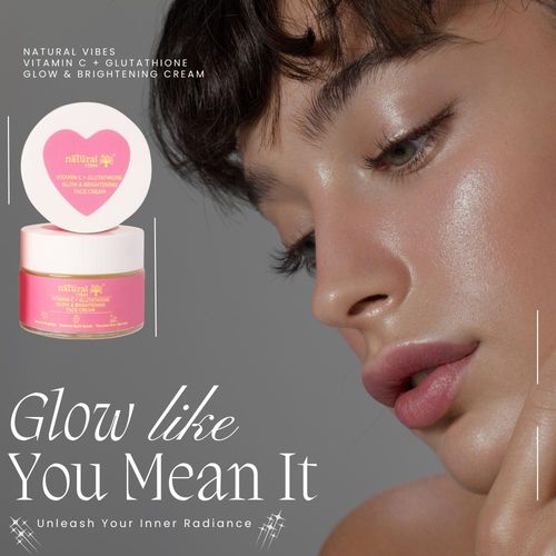 Buy Natural Vibes Vitamin C + Glutathione Glow & Brightening Face Cream  Online
