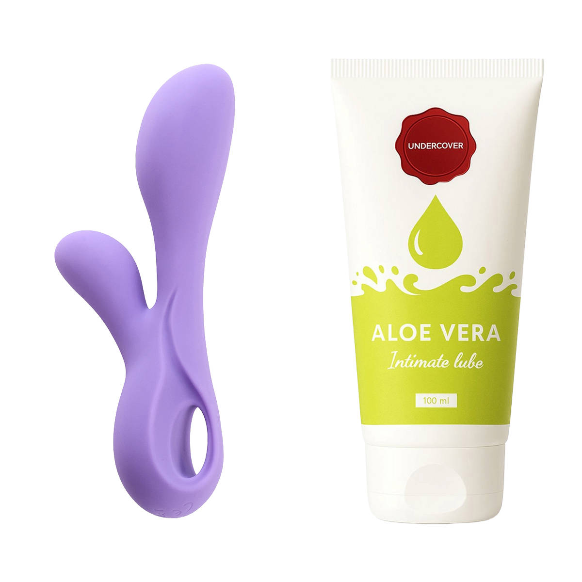 Undercover The Climax Chronicles Vibrator & Aloe Vera Water Based Lube Combo
