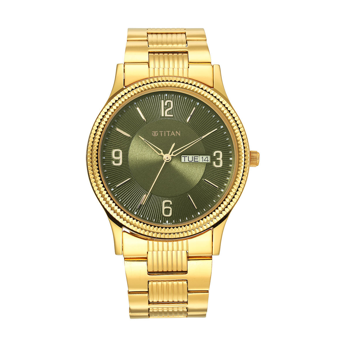 Buy Titan 1650Ym08 Green Dial Analog Watch For Men Online