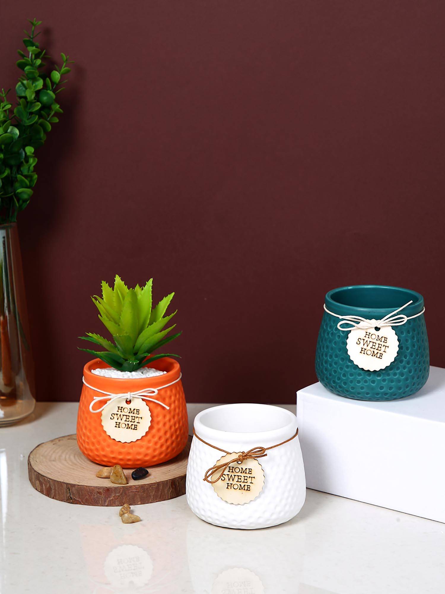 Tayhaa Multi-Color Rustic Elegance Honeycomb Planters (Pack of 3)