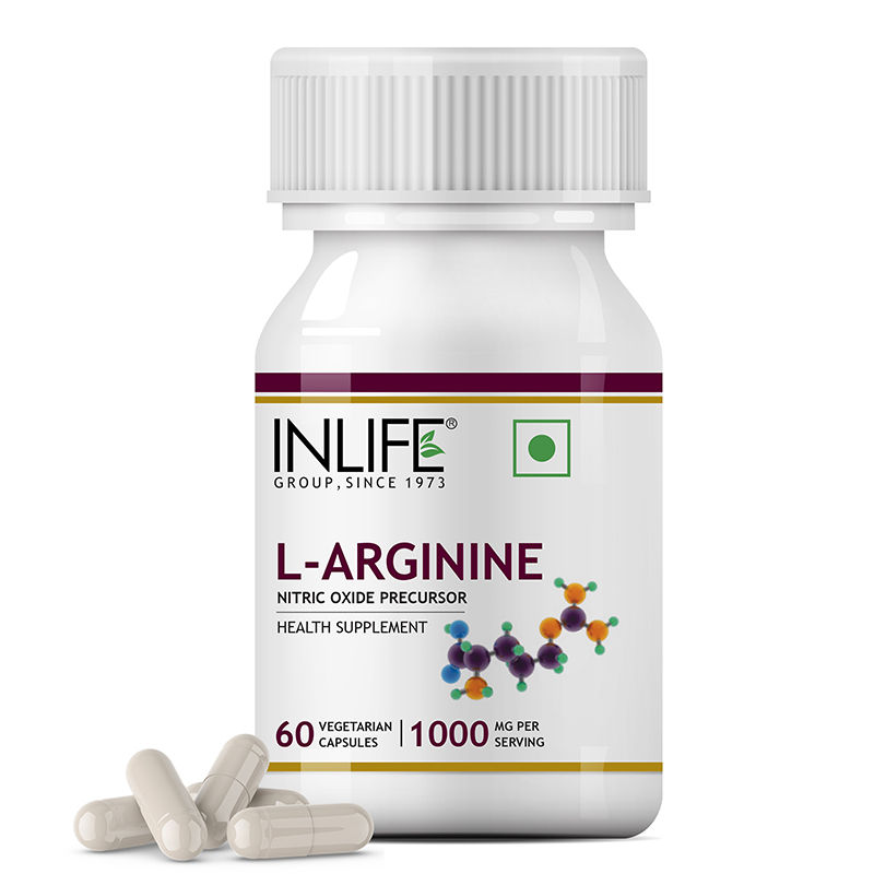 INLIFE L-Arginine 1000mg (60 Veg. Capsules)