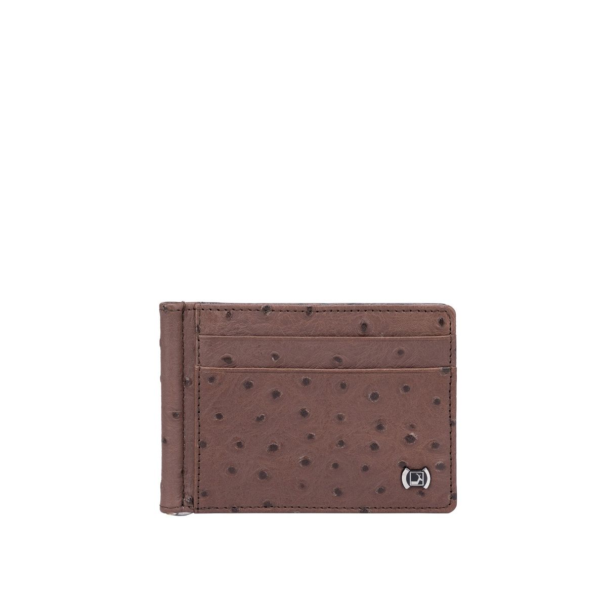 Da Milano Ostrich Leather Brown Money Clip : : Bags, Wallets and  Luggage