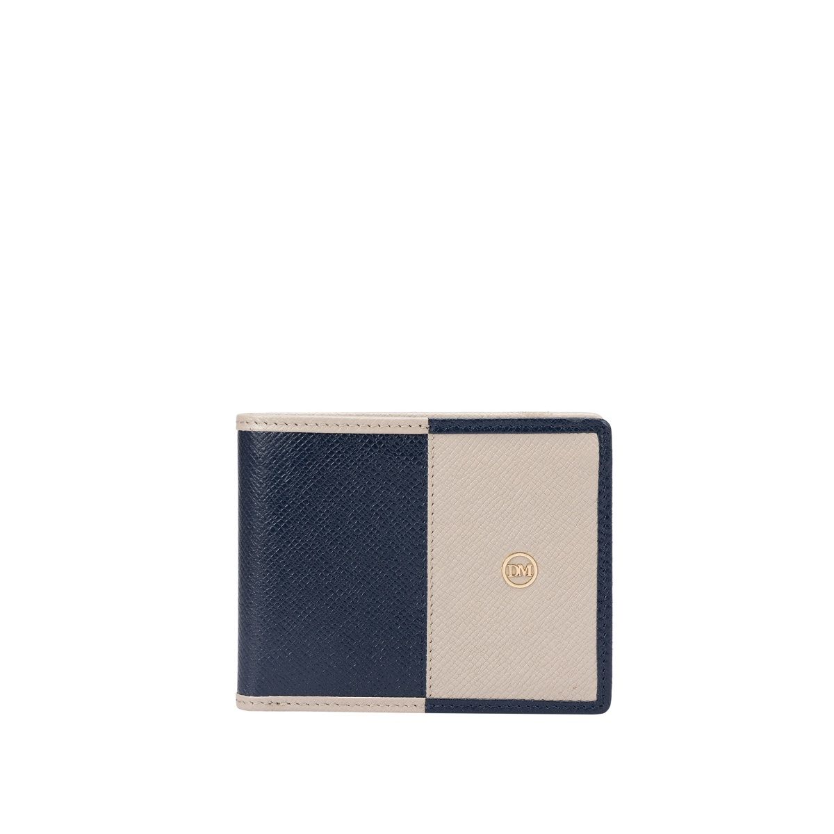 Da Milano Genuine Leather Blue & Brown Mens Wallet: Buy Da Milano