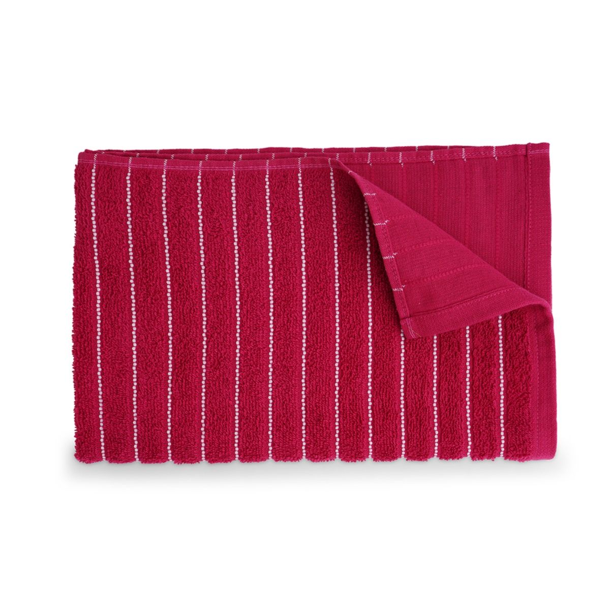 Buy Welspun 2-In-1 Cotton Bath Towel-Cherry (S) Online