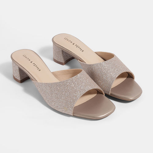 Lemon Pepper Rose Gold Party Heels (EURO 36)