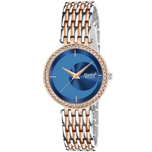Ajanta Quartz Analog Blue Dial Wrist Watch AWC125ESL001 (M)