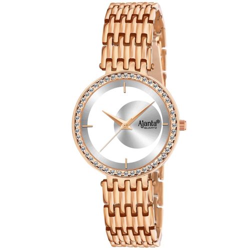 Ajanta Quartz Analog Silver Dial Wrist Watch AWC125ESL002 (M)