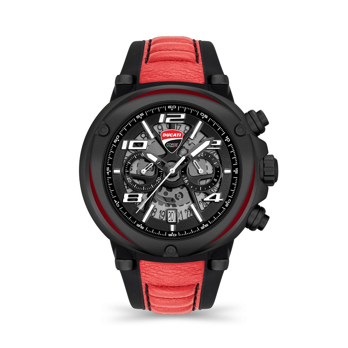 Buy Ducati Watches Corse Motore Chronograph Black Dial Mens Watch -  DTWGC0000303 Online