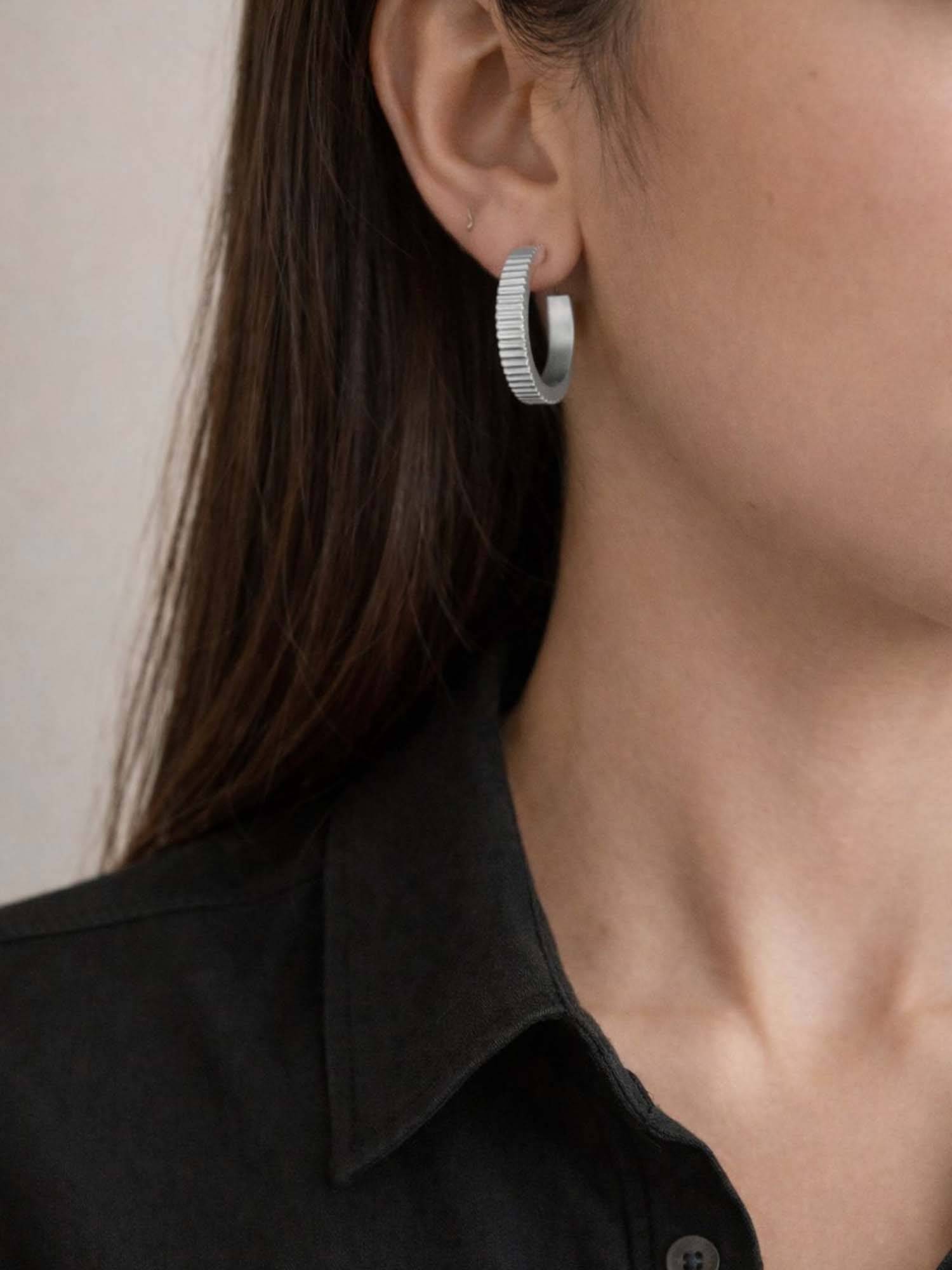 House of Pehr Women Silver Brass Earrings