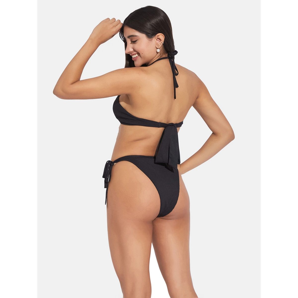 Buy Secrets By ZeroKaata Ribbed Beach Wear Swim Bikini Set Multi