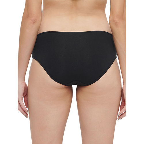 3 pack of black midi briefs in organic cotton