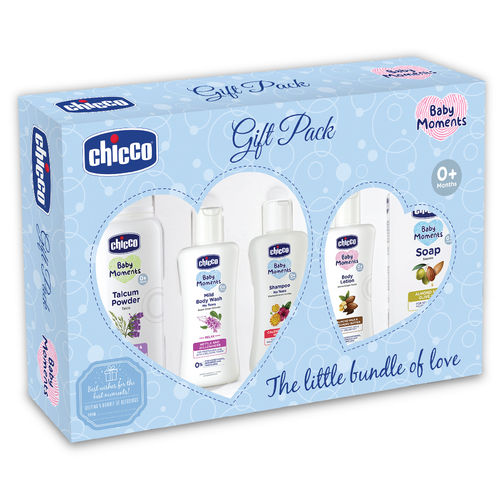 Chicco Baby Moments Essential Gift Set For Babies -Blue - Main Image